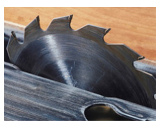 PCD saw blade for molding and grooving